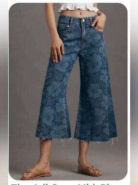 Pilcro Adi Mid Rise Cropped Jeans size 29